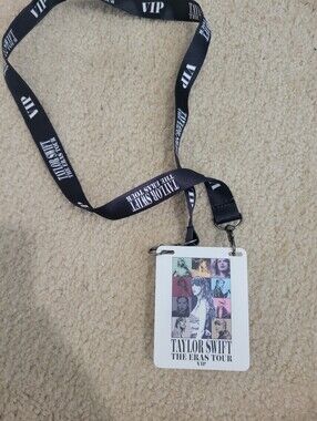 Official Taylor Swift Eras Tour VIP Box Lanyard Commemorative Badge Pass